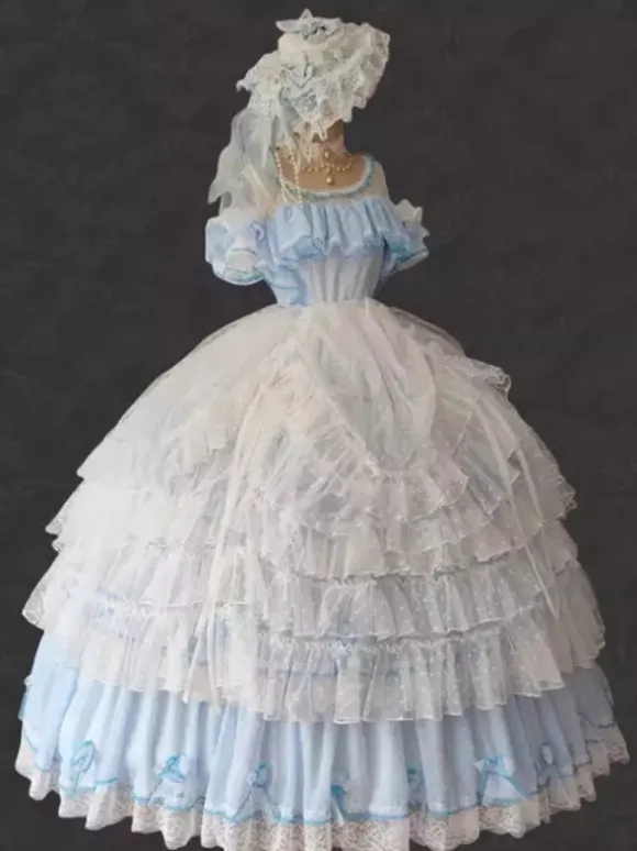 Hime Lolita Dress Polyester Sleeveless Jumper Romance Sweet Rocco Costume Party Lolita Dress