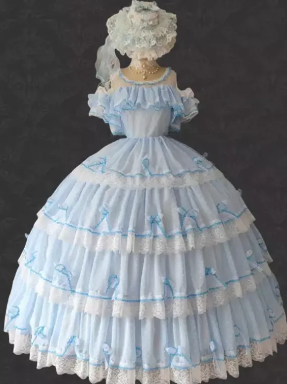 Hime Lolita Dress Polyester Sleeveless Jumper Romance Sweet Rocco Costume Party Lolita Dress