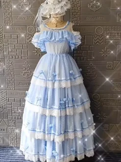 Hime Lolita Dress Polyester Sleeveless Jumper Romance Sweet Rocco Costume Party Lolita Dress