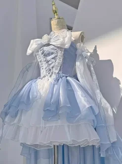 Hime Lolita Dress Sleeveless Sweet Bow Tea Party Lolita Dress