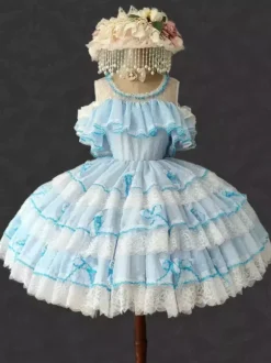 Hime Lolita Dress Polyester Sleeveless Jumper Romance Sweet Rocco Costume Party Lolita Jsk