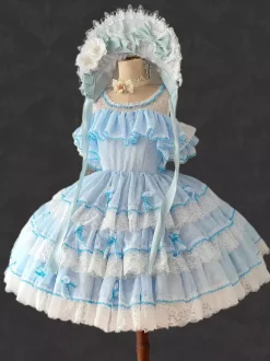 Hime Lolita Dress Polyester Sleeveless Jumper Romance Sweet Rocco Costume Party Lolita Jsk