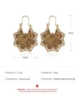 Hollow Flower Bohemian Earrings For Women 2026