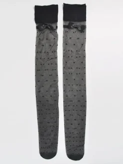 Hosiery For Women Black Sheer Cut Out Nylon Sexy Hosiery