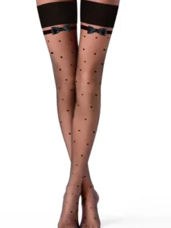 Hosiery For Women Black Sheer Cut Out Nylon Sexy Hosiery