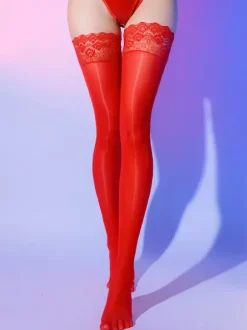Hosiery Stockings For Women Black Knee-high Socks