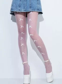 Hosiery Women Pantyhose Black Bows Pantyhose