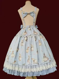 Infanta Lolita SK Light Apricot Bows Lolita Skirts