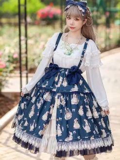 Infanta Lolita SK Light Apricot Bows Lolita Skirts