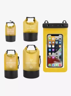 2-in-1 Roll Top Waterproof Dry Bag With Matching Phone Waterproof Case