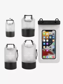 2-in-1 Roll Top Waterproof Dry Bag With Matching Phone Waterproof Case