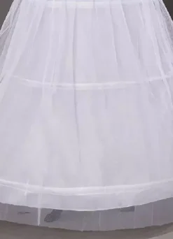 Ivory Wedding Petticoats Taffeta A Line 1 Layer 3 Hoop Bridal Petticoats