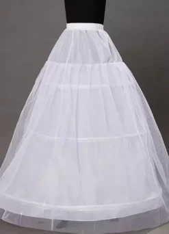 Ivory Wedding Petticoats Taffeta A Line 1 Layer 3 Hoop Bridal Petticoats