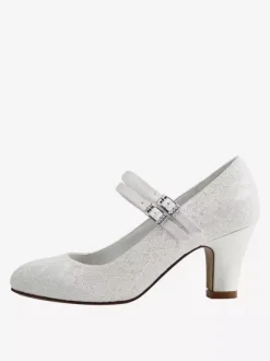 Ivory Wedding Shoes 2026 Women Round Toe Mary Jane Bridal Shoes