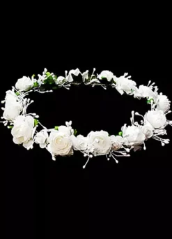 Ivory Flower Chic Wedding Floral Crown For Women