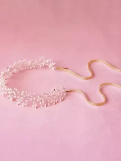 Ivory Metal Pearl Wedding Hair Jewelry Accessories