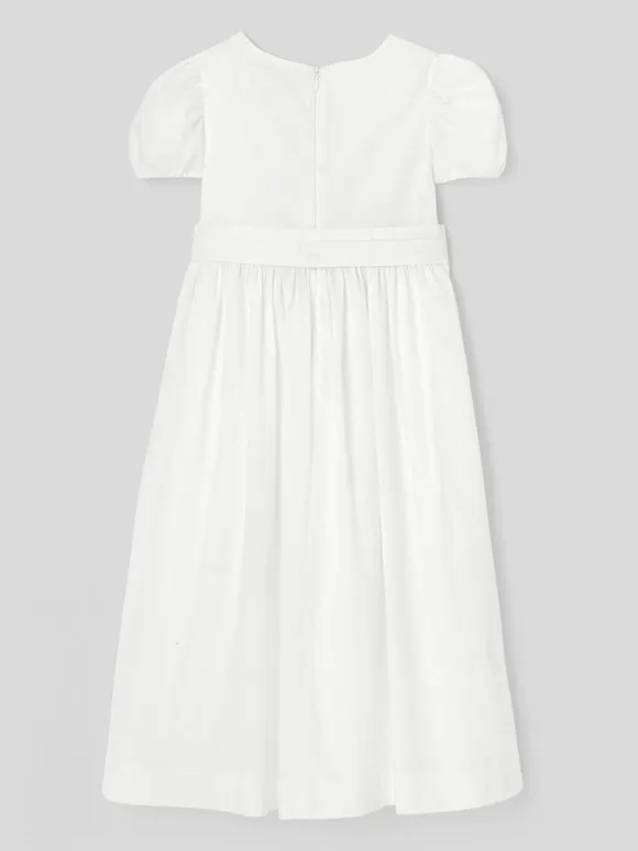 Ivory Short Sleeves Formal Party Dress Wedding Cute Flower Girl Dress