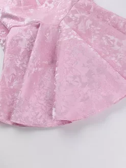 Jacquard Coquette Mini Dress For Women - Halter Neck Lace Up Big Bow Back Skater - Summer Birthday Party Outfits 2026