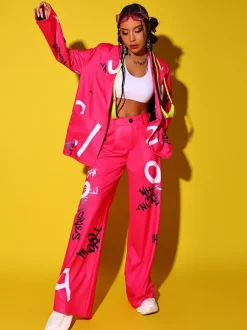 Jazz Dance Costumes Girl's Polyester Pants Dancing Wear