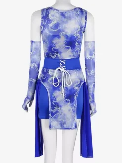 Jazz Dance Costumes Women's Chiffon Lycra Spandex  Gloves Dress Tights Dancing Wear