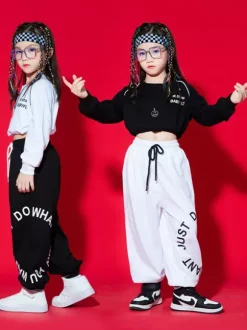 Jazz Dance Costumes Women's Polyester Pants Top Dancing Wear