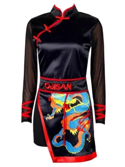 Jazz Dance Costumes Chinese Style Qipao Playsuit Dancing Wear