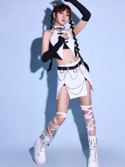 Jazz Dance Costumes Sexy Women's Polyester Dancing Wear Set