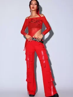 Jazz Dance Costume Womens Three-piece Suit To And Pants And Hat Dancewear Set