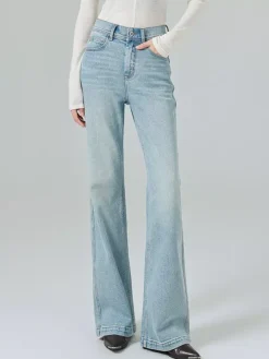 Jeans Bottoms Modern For Women Casual Raised Waist Denim Street Wear Jeans