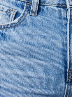 Jeans Bottoms SexyCasual Fringe Raised Waist Denim Jeans