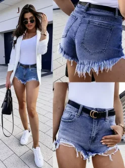 Jeans For Women Casual Raised Waist Denim Daily Casual Jeans