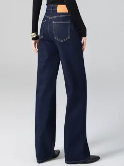 Jeans Women's Bottoms For Woman Wide Cool Cotton Elegant Jeans