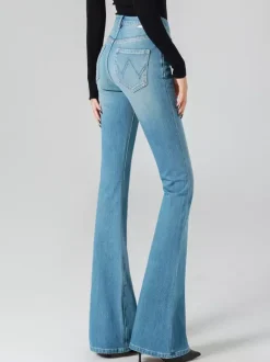 Jeans Women's Bottoms For Women Elegant Raised Waist Daily Casual Jeans