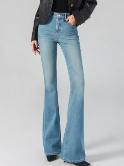 Jeans Women's Bottoms For Women Elegant Raised Waist Daily Casual Jeans