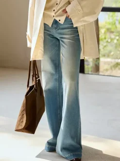 Jeans Women's Bottoms Modern Jeans Elegant Raised Waist Denim