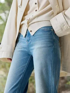 Jeans Women's Bottoms Modern Jeans Elegant Raised Waist Denim