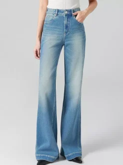 Jeans Women's Bottoms Modern Jeans Elegant Raised Waist Denim