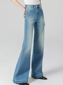 Jeans Women's Bottoms Modern Jeans Elegant Raised Waist Denim