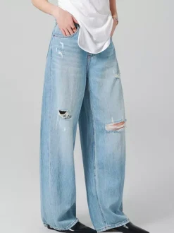 Jeans Women's Bottoms Sexy Casual Raised Waist Jeans