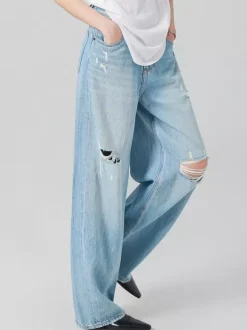 Jeans Women's Bottoms Sexy Casual Raised Waist Jeans