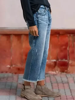 Jeans Women's Straight Charming Denim Casual Bottoms Jeans