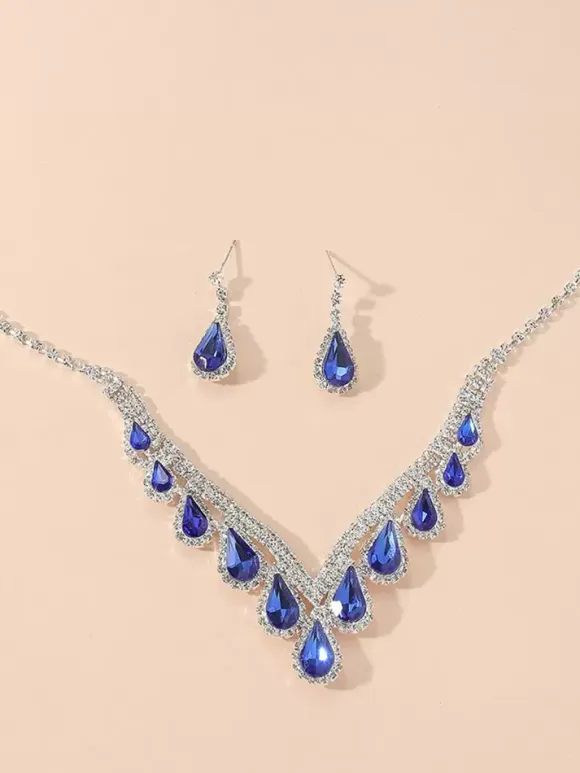 Jewelry Set For Wedding Beautiful Metal Cubic Zirconia