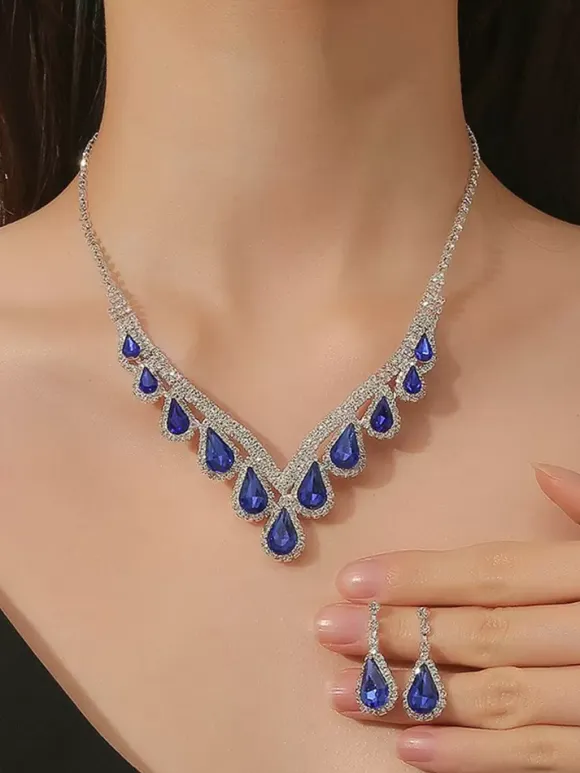 Jewelry Set For Wedding Beautiful Metal Cubic Zirconia