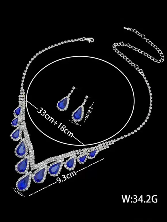 Jewelry Set For Wedding Beautiful Metal Cubic Zirconia