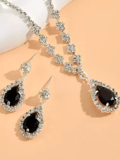 Jewelry Set For Bridal Gorgeous Metal Diamond