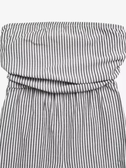 Jumpsuits Black Stripes Sleeveless Spaghetti Straps Wide Summer Playsuit