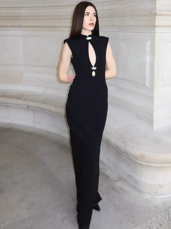 Keyhole Cutout Sleeveless Bodycon Maxi Dress For Women 2026