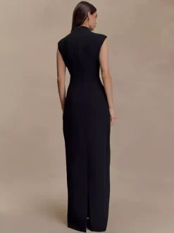 Keyhole Cutout Sleeveless Bodycon Maxi Dress For Women 2026