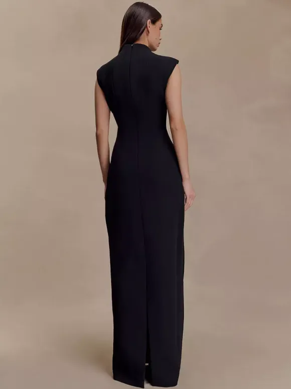 Keyhole Cutout Sleeveless Bodycon Maxi Dress For Women 2026