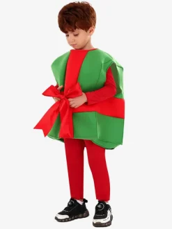 Kid Christmas Cosplay Christmas Gift Box Costumes